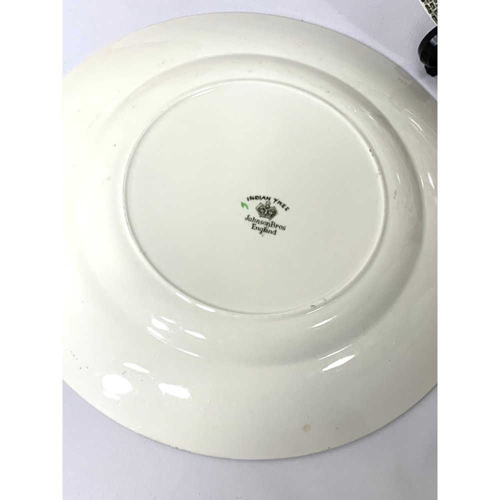 Johnson Brothers Indian Tree Dinner Plates x4 England Ironstone VERY GOOD - Picture 7 of 13